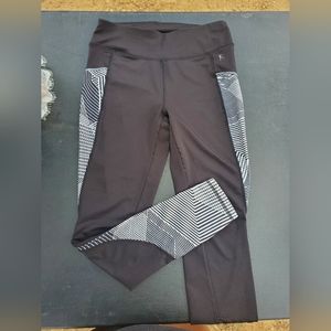 Danskin Now leggings. Black with white